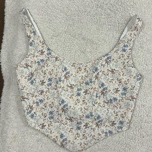 SNDYS corset type crop top in size XS. light weight material pre-owned
